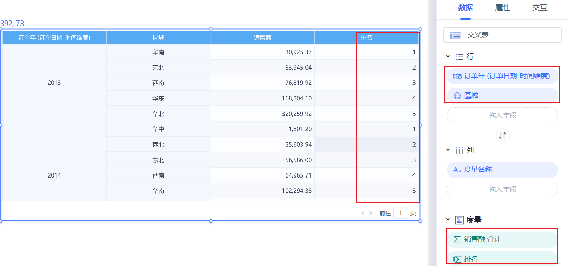 Smartbi Insight V11帮助中心 > 指定维度以指标进行排名函数示例 > 4.png
